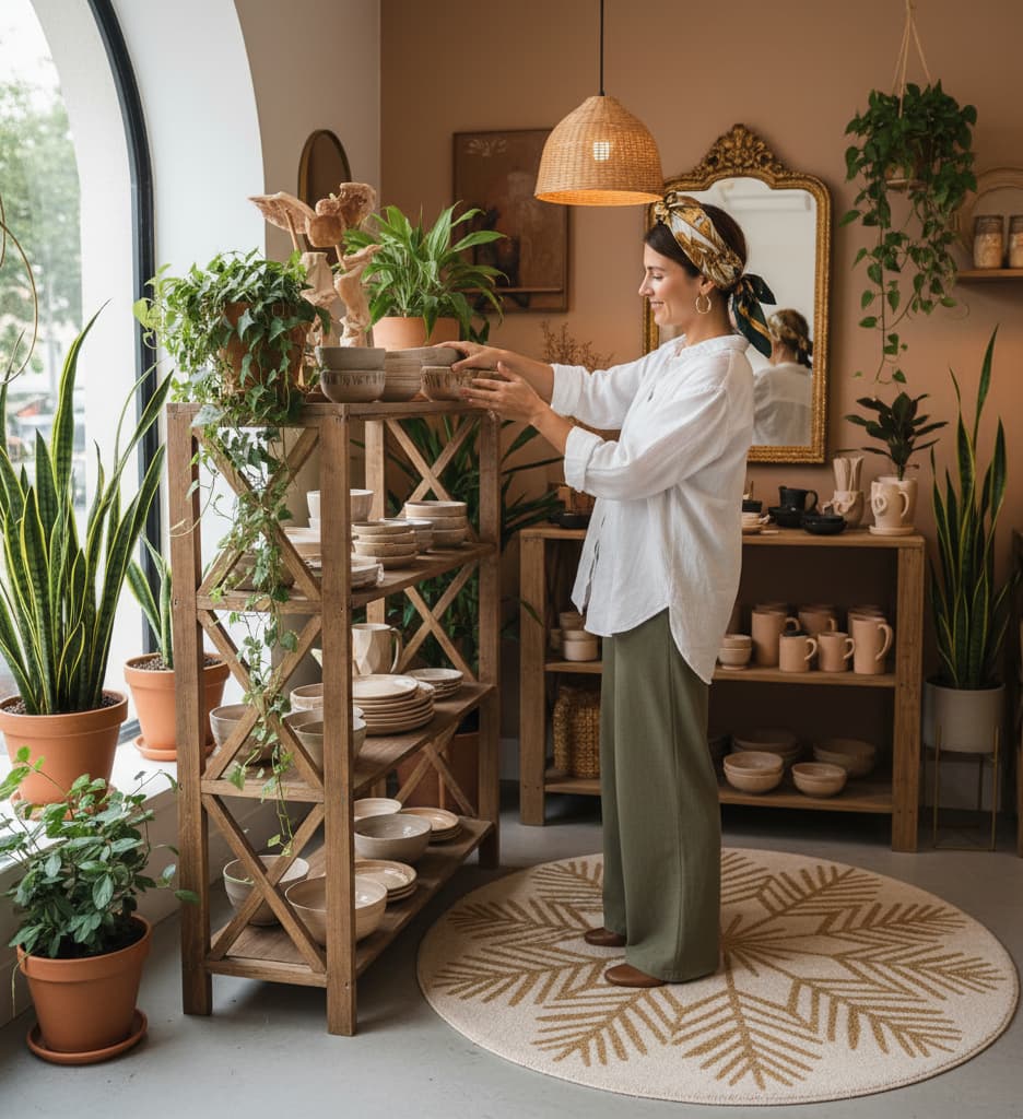 Shopkeeper with products - Invoice to inventory made simple